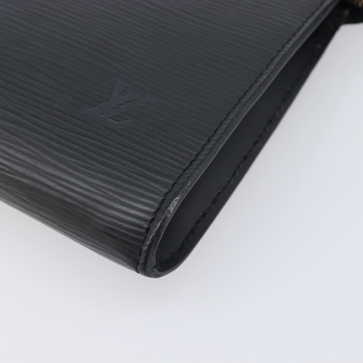 LOUIS VUITTON Epi Pochette Accessoires Pouch Black M52982 LV Auth 210879V