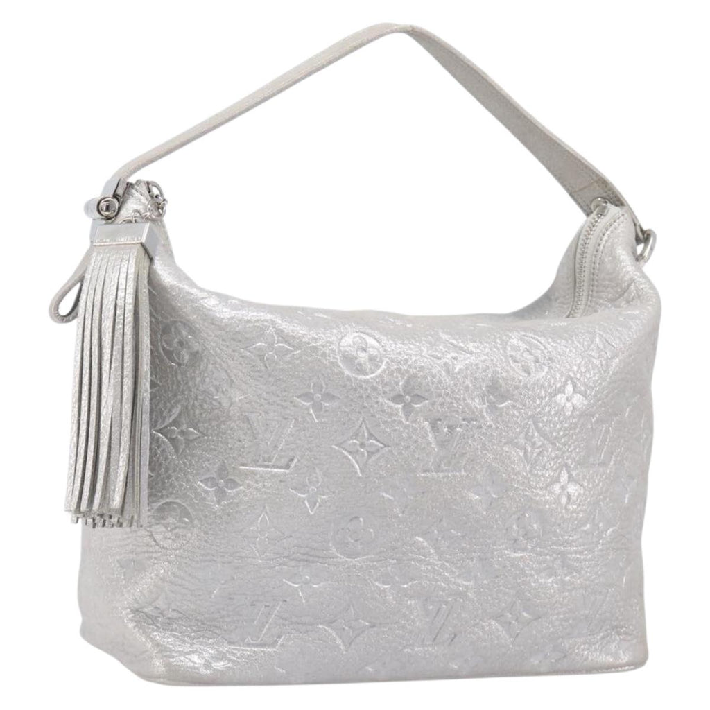 LOUIS VUITTON Monogram Shimmer Halo Bag Silver Argent M95819 LV Auth 210920M
