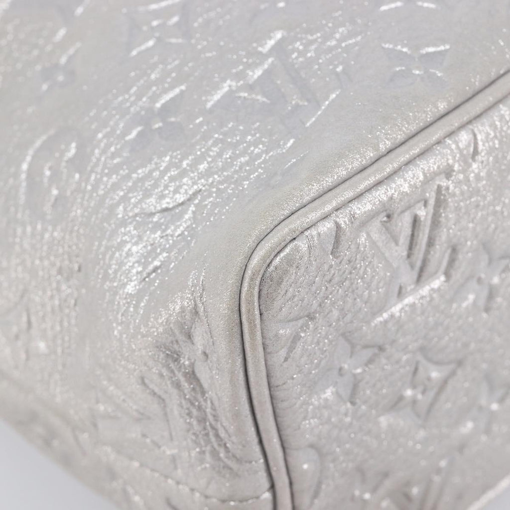 LOUIS VUITTON Monogram Shimmer Halo Bag Silver Argent M95819 LV Auth 210920M