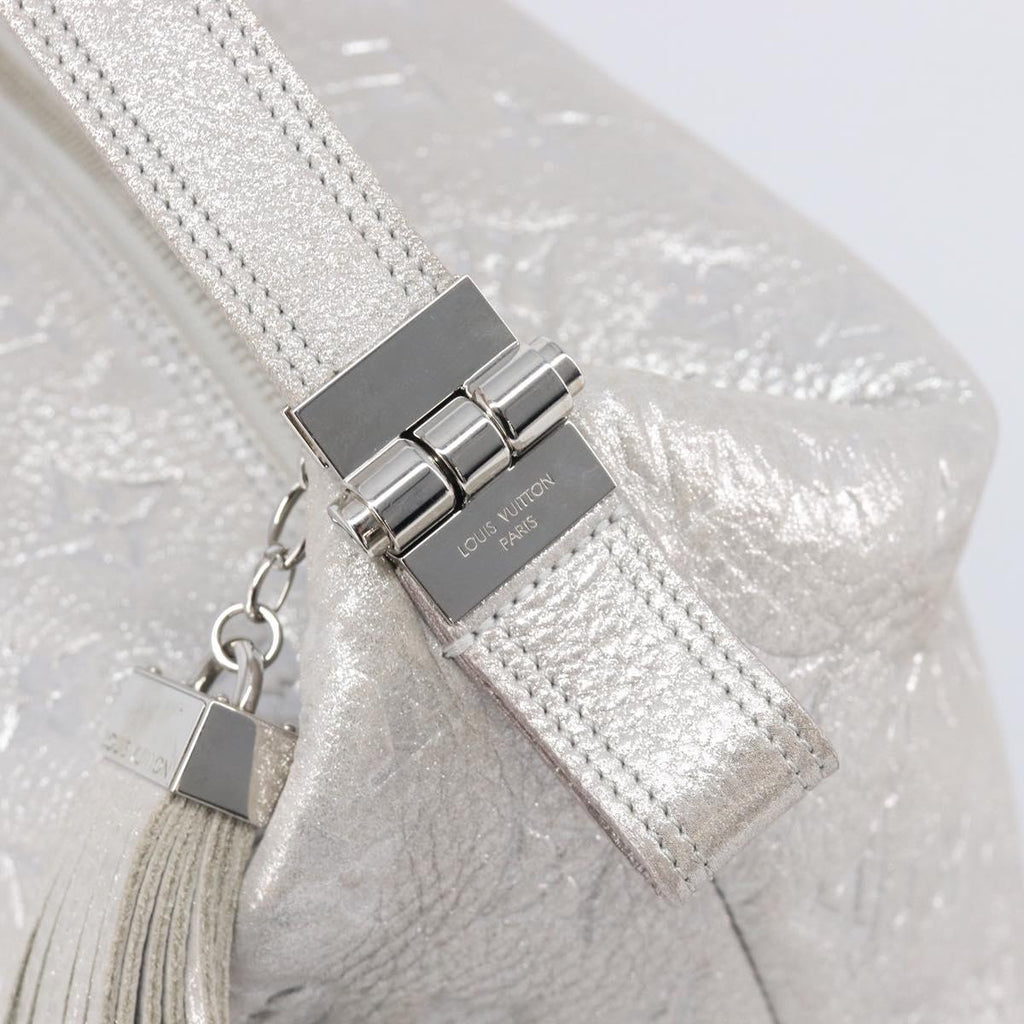 LOUIS VUITTON Monogram Shimmer Halo Bag Silver Argent M95819 LV Auth 210920M