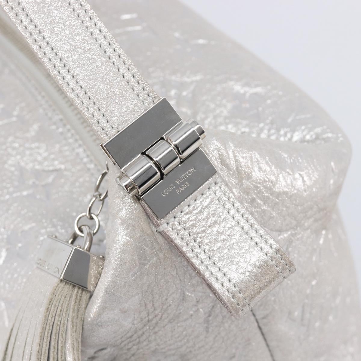 LOUIS VUITTON Monogram Shimmer Halo Bag Silver Argent M95819 LV Auth 210920M