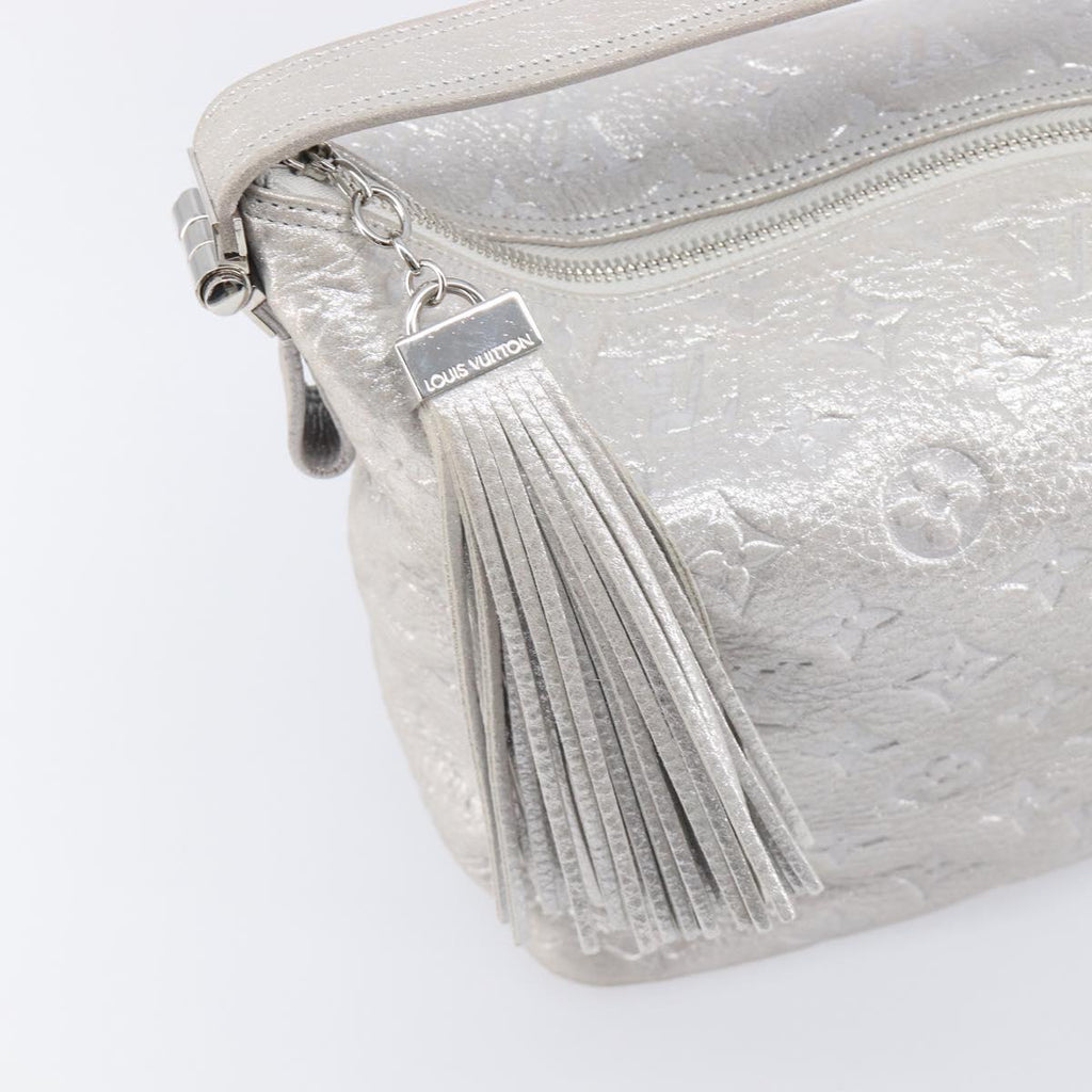 LOUIS VUITTON Monogram Shimmer Halo Bag Silver Argent M95819 LV Auth 210920M