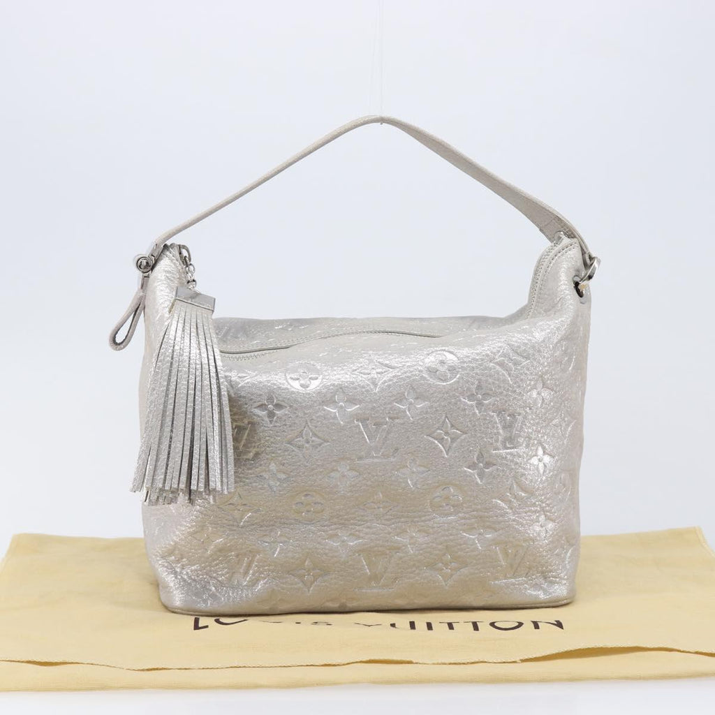 LOUIS VUITTON Monogram Shimmer Halo Bag Silver Argent M95819 LV Auth 210920M