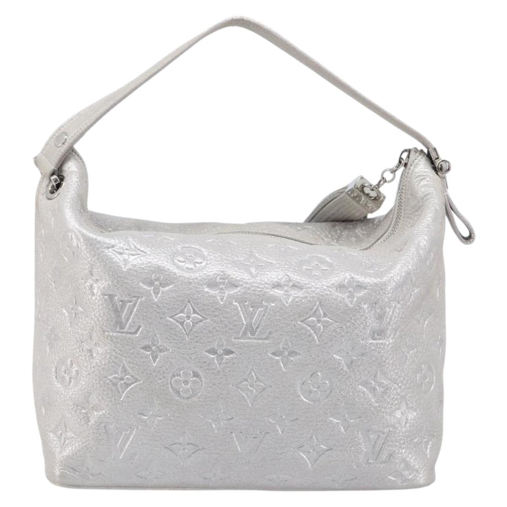 LOUIS VUITTON Monogram Shimmer Halo Bag Silver Argent M95819 LV Auth 210920M