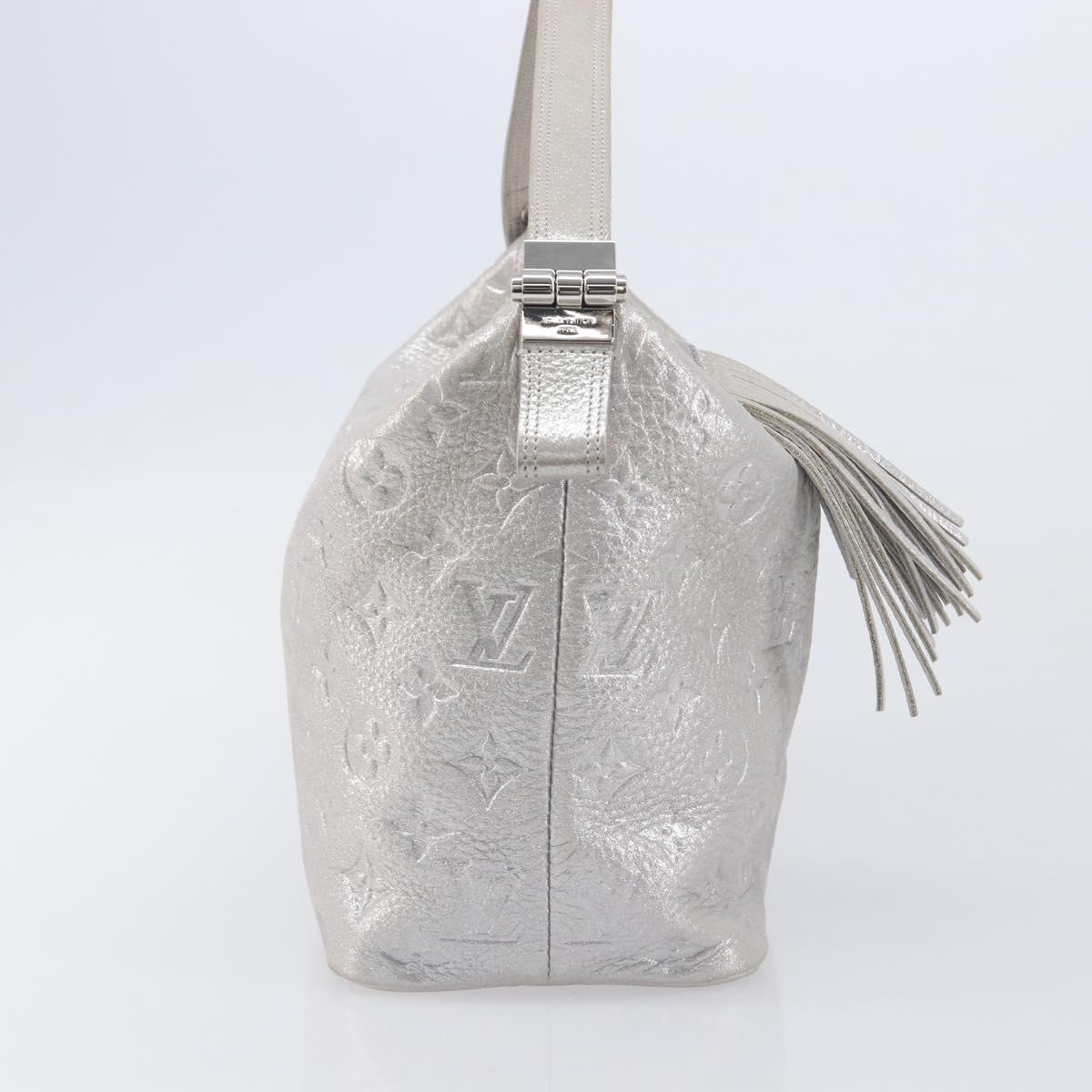 LOUIS VUITTON Monogram Shimmer Halo Bag Silver Argent M95819 LV Auth 210920M