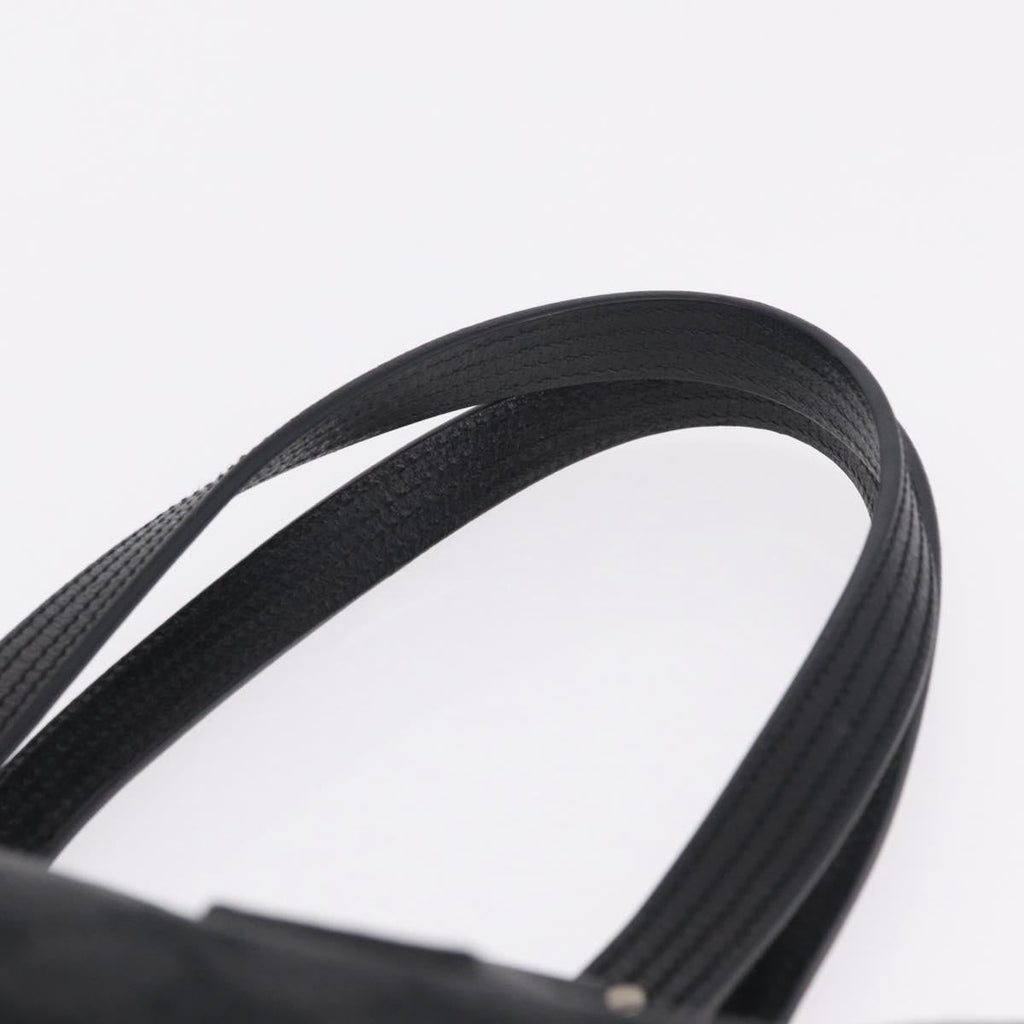 GUCCI GG Canvas Tote Bag Black Silver 113019 Auth 210930A