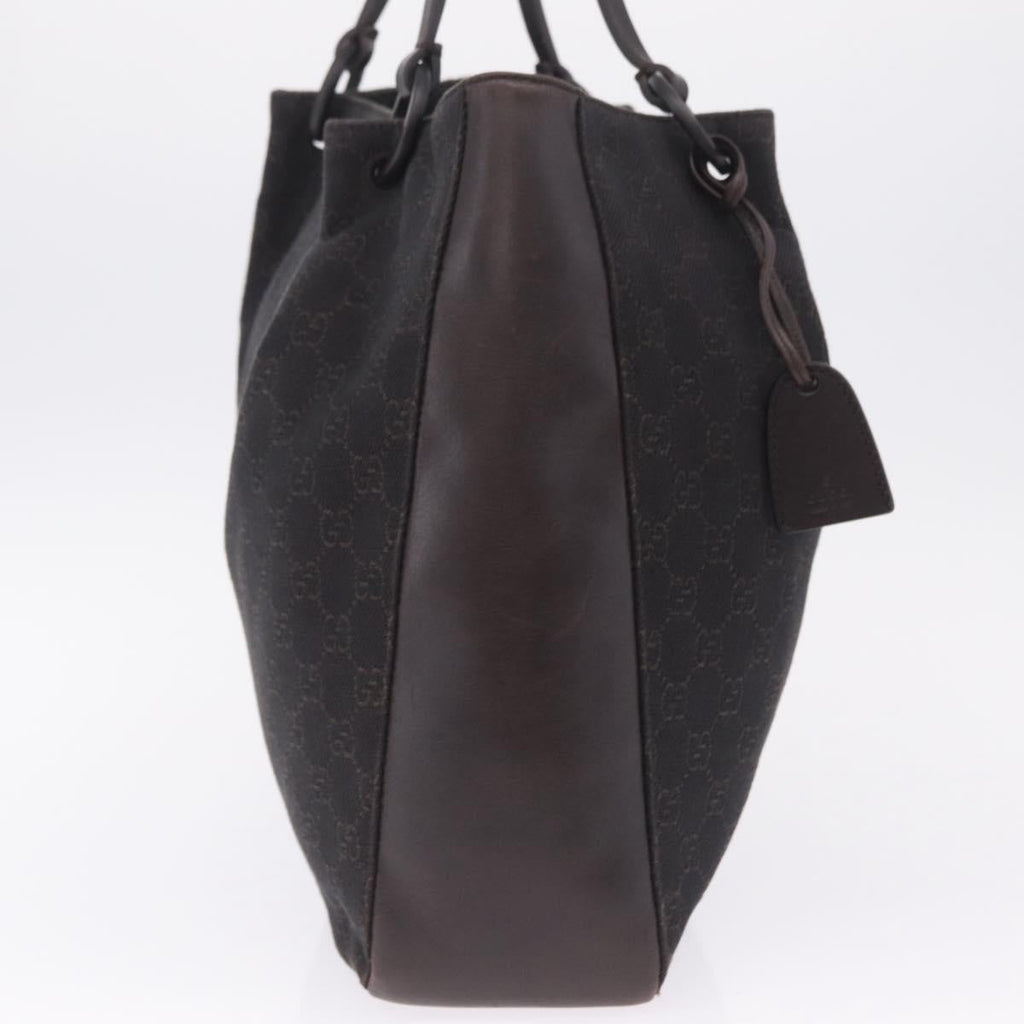 GUCCI GG Canvas Tote Bag Black 101920 Auth 210940A