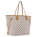 LOUIS VUITTON Damier Azur Neverfull MM Tote Bag N41605 LV Auth 210946A