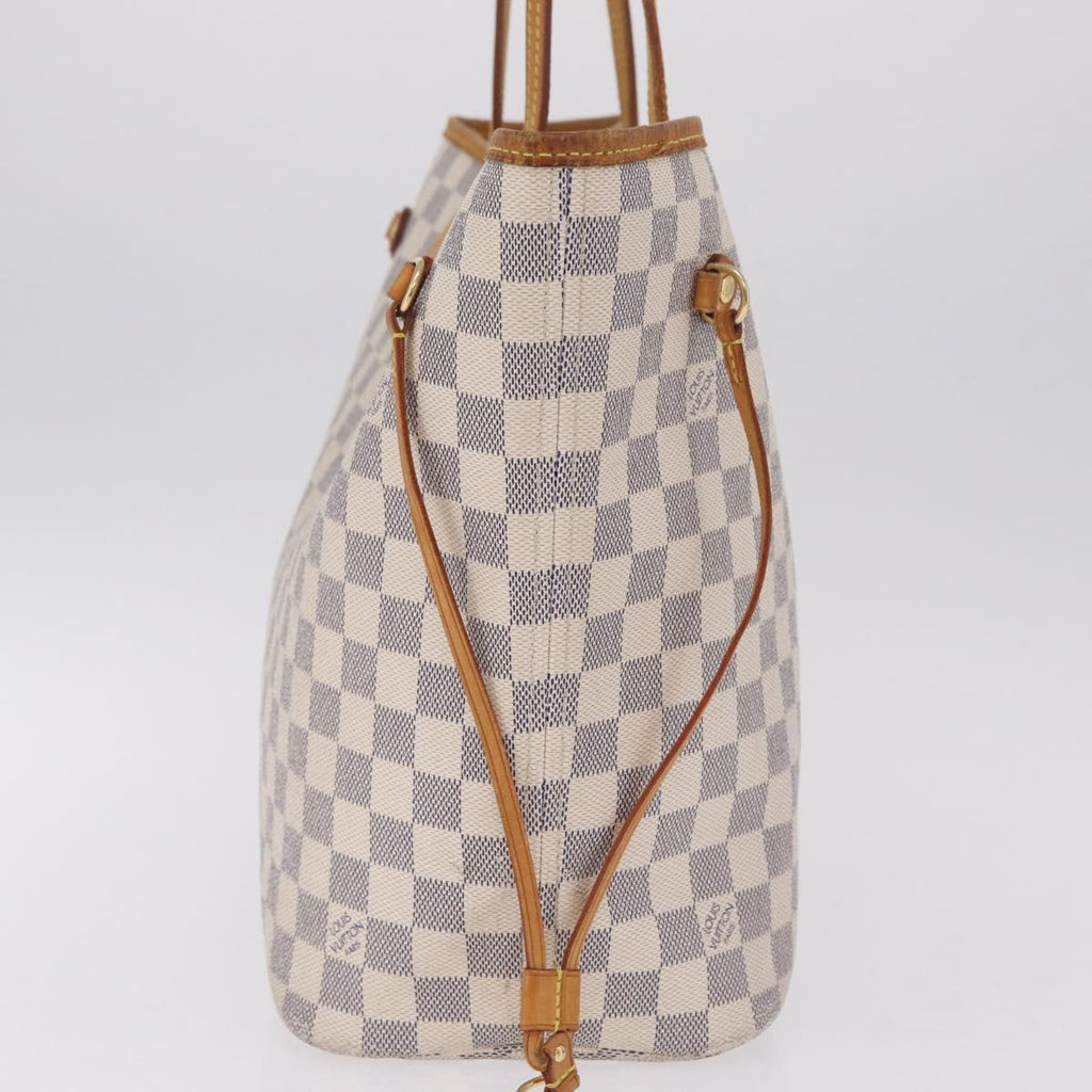 LOUIS VUITTON Damier Azur Neverfull MM Tote Bag N41605 LV Auth 210946A