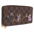LOUIS VUITTON Damier Ebene Zippy Wallet Long Wallet N63004 LV Auth 210960M