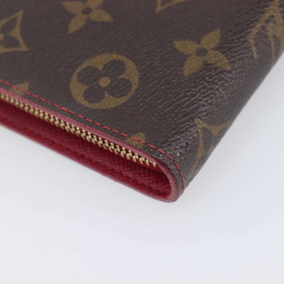 LOUIS VUITTON Monogram Cherry Porte Monnaie Zip Long Wallet M95006 Auth 210961M