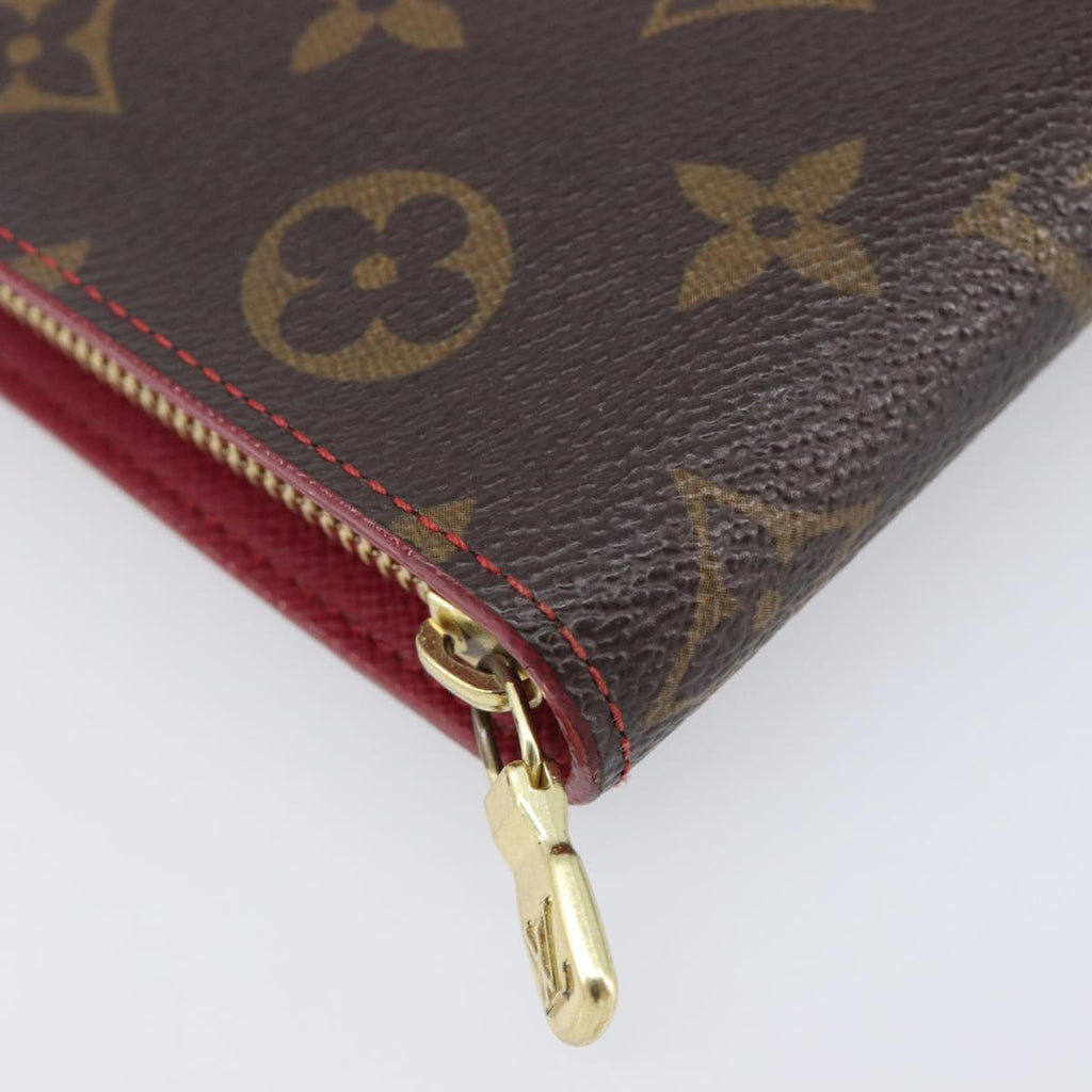 LOUIS VUITTON Monogram Cherry Porte Monnaie Zip Long Wallet M95006 Auth 210961M