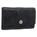 LOUIS VUITTON Monogram Empreinte Multicles6 Key Case Black M64421 Auth 211006V