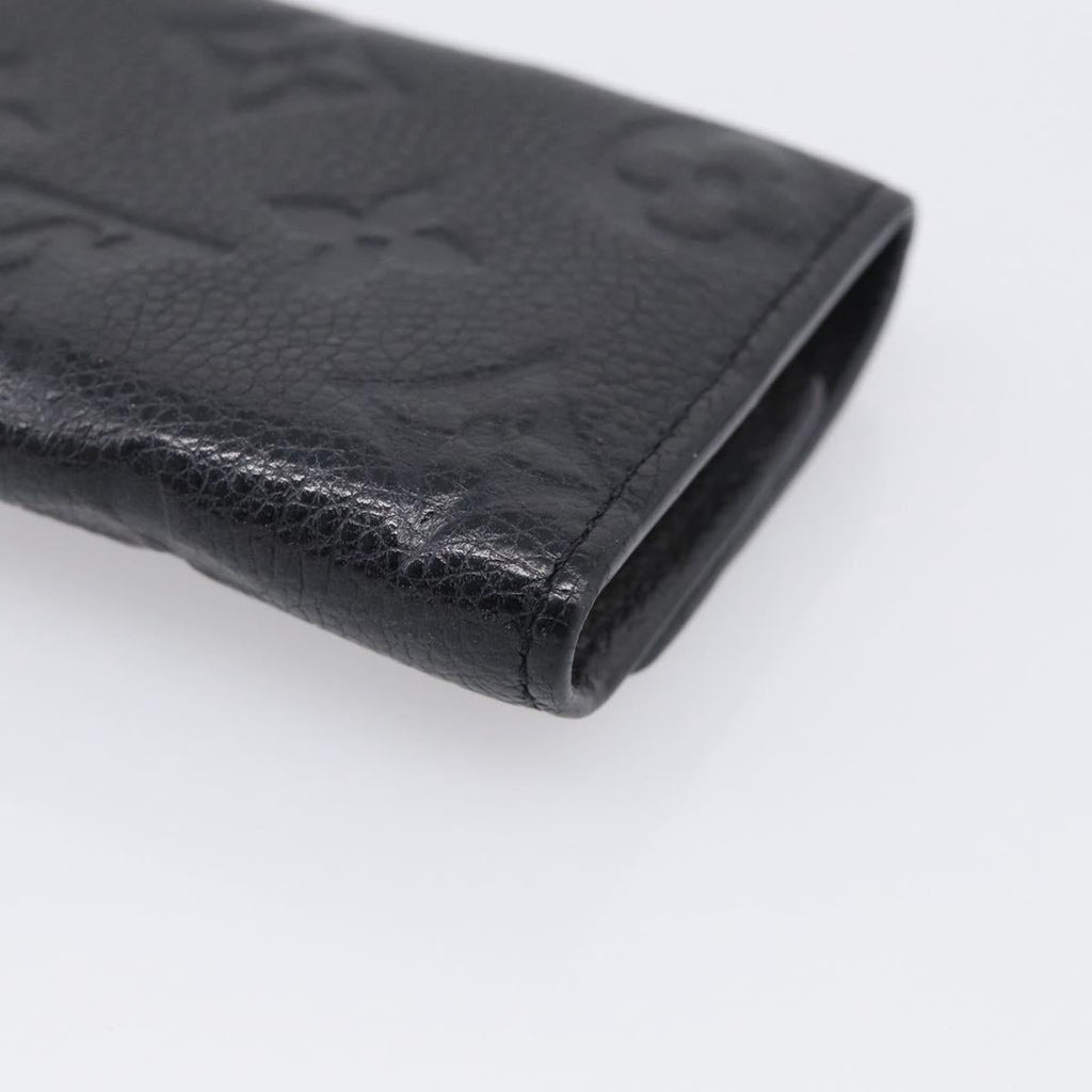 LOUIS VUITTON Monogram Empreinte Multicles6 Key Case Black M64421 Auth 211006V