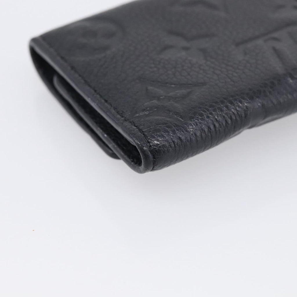 LOUIS VUITTON Monogram Empreinte Multicles6 Key Case Black M64421 Auth 211006V