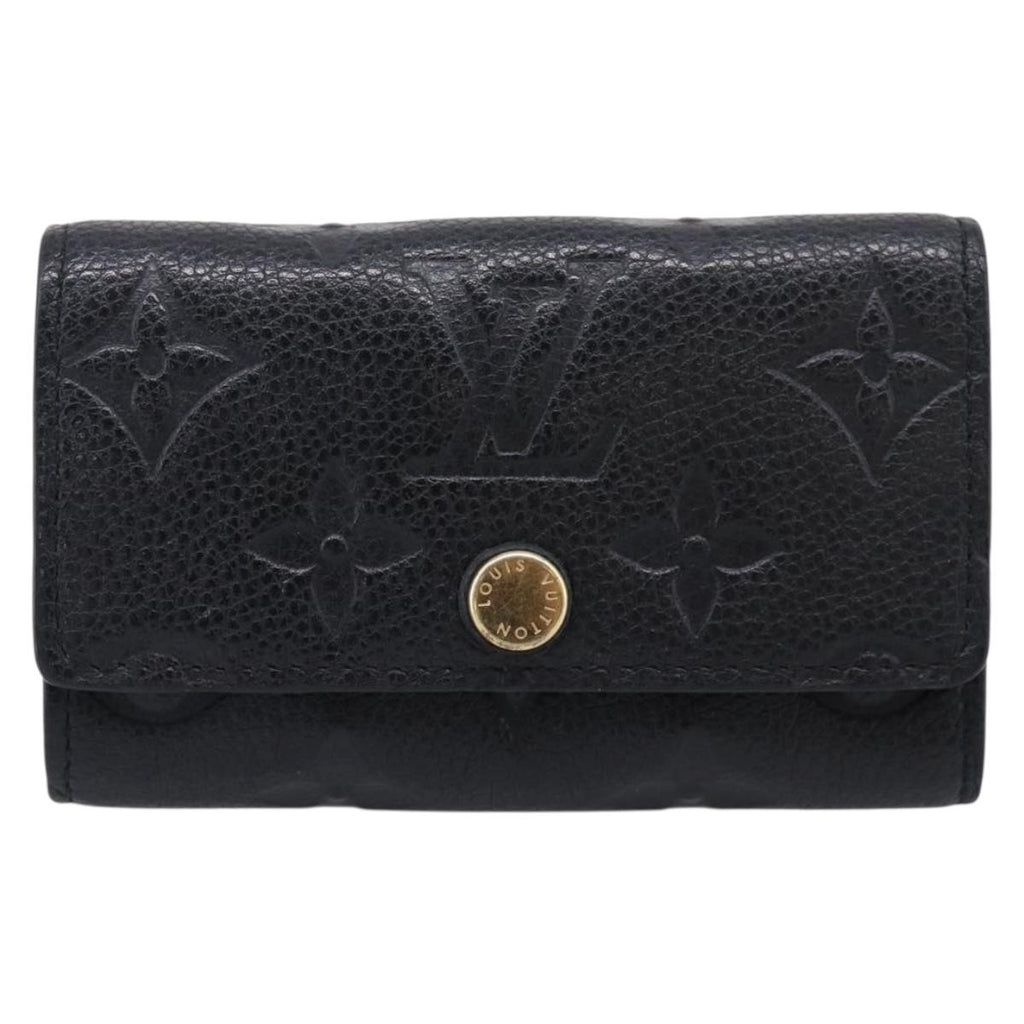 LOUIS VUITTON Monogram Empreinte Multicles6 Key Case Black M64421 Auth 211006V