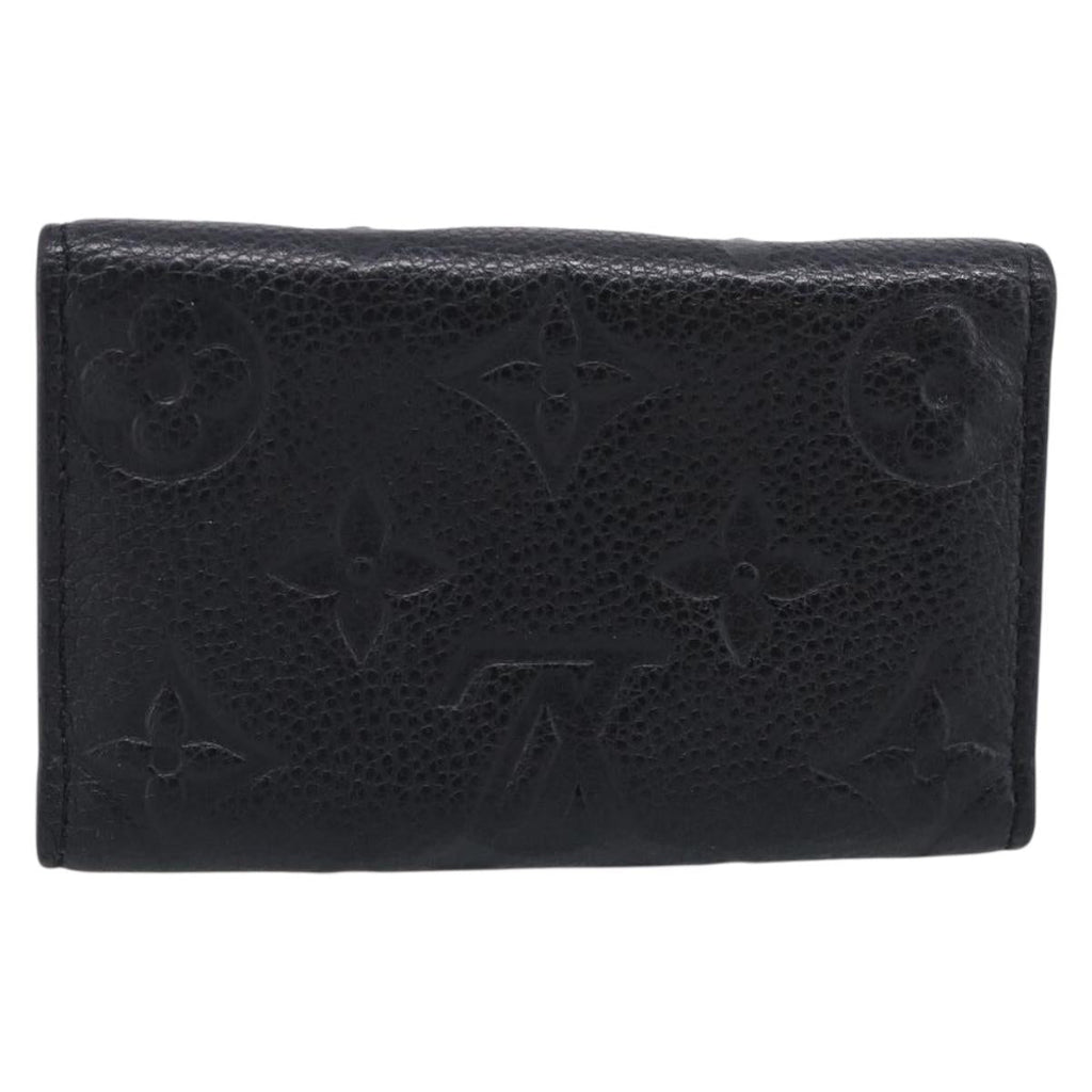 LOUIS VUITTON Monogram Empreinte Multicles6 Key Case Black M64421 Auth 211006V