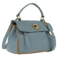 Saint Laurent Muse To Hand Bag Leather 2way Light Blue Gold 283731 Auth 211010V
