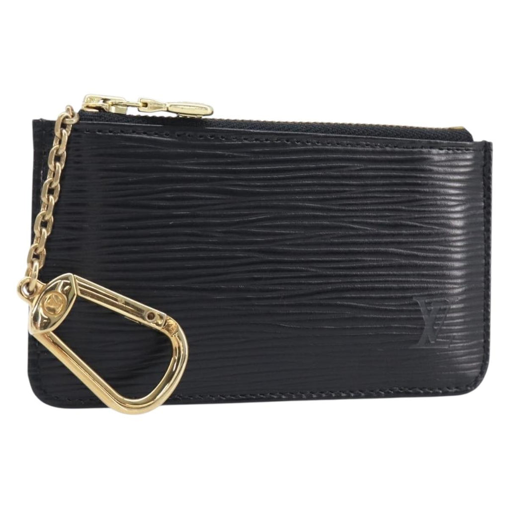 LOUIS VUITTON Epi Pochette Cles Coin Purse Black M63802 LV Auth 211047A