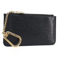 LOUIS VUITTON Epi Pochette Cles Coin Purse Black M63802 LV Auth 211047A