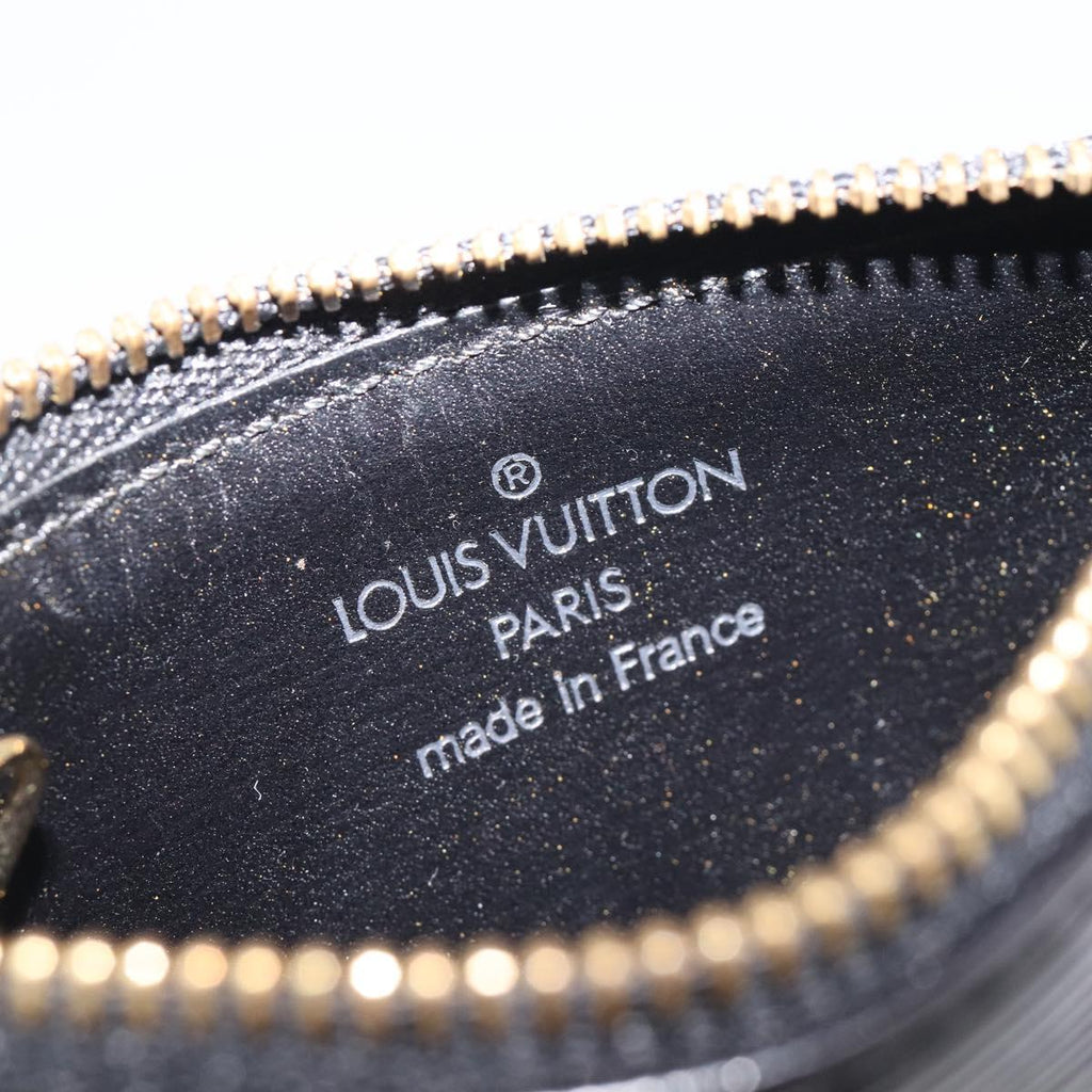 LOUIS VUITTON Epi Pochette Cles Coin Purse Black M63802 LV Auth 211047A