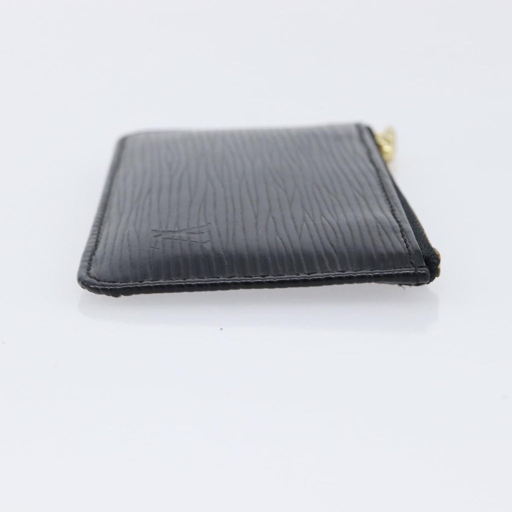 LOUIS VUITTON Epi Pochette Cles Coin Purse Black M63802 LV Auth 211047A