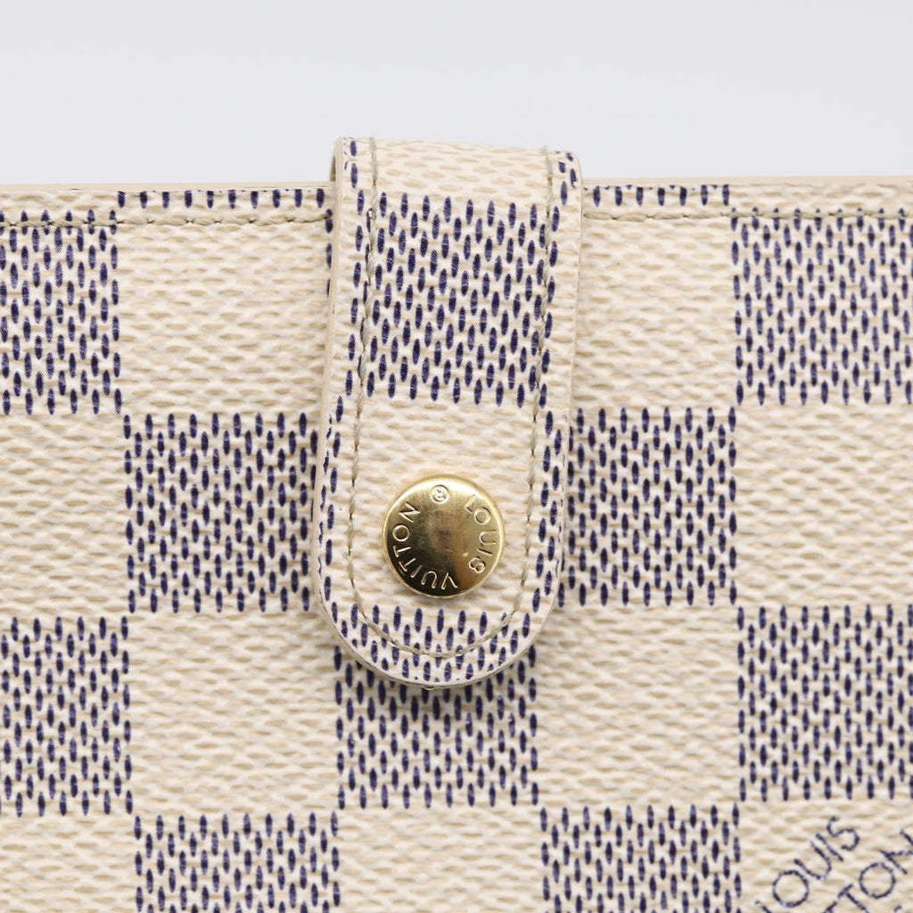 LOUIS VUITTON Damier Azur Portefeuille Viennois Wallet N61676 LV Auth 211256V