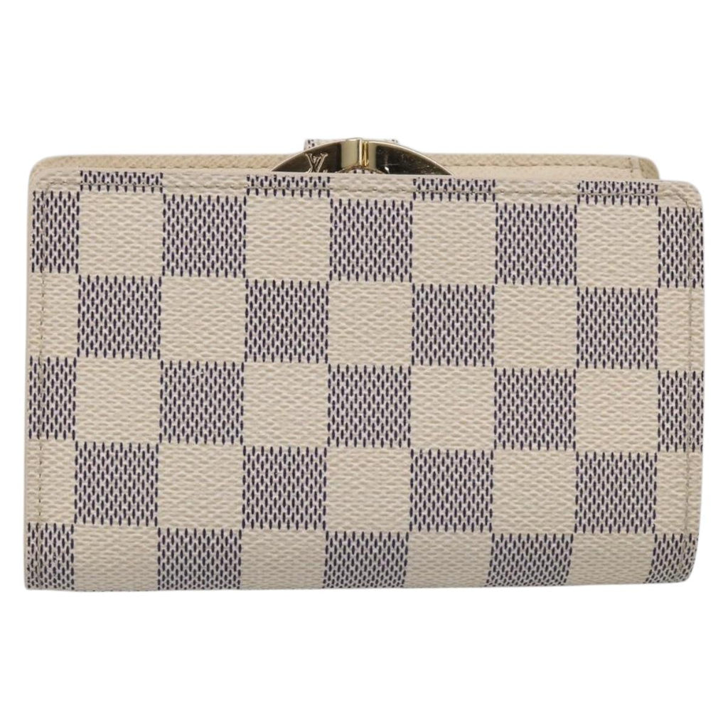 LOUIS VUITTON Damier Azur Portefeuille Viennois Wallet N61676 LV Auth 211256V