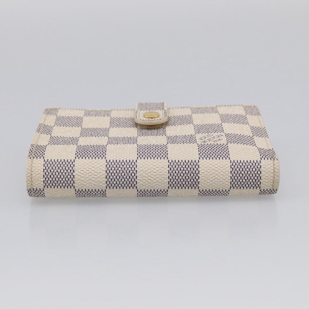 LOUIS VUITTON Damier Azur Portefeuille Viennois Wallet N61676 LV Auth 211256V