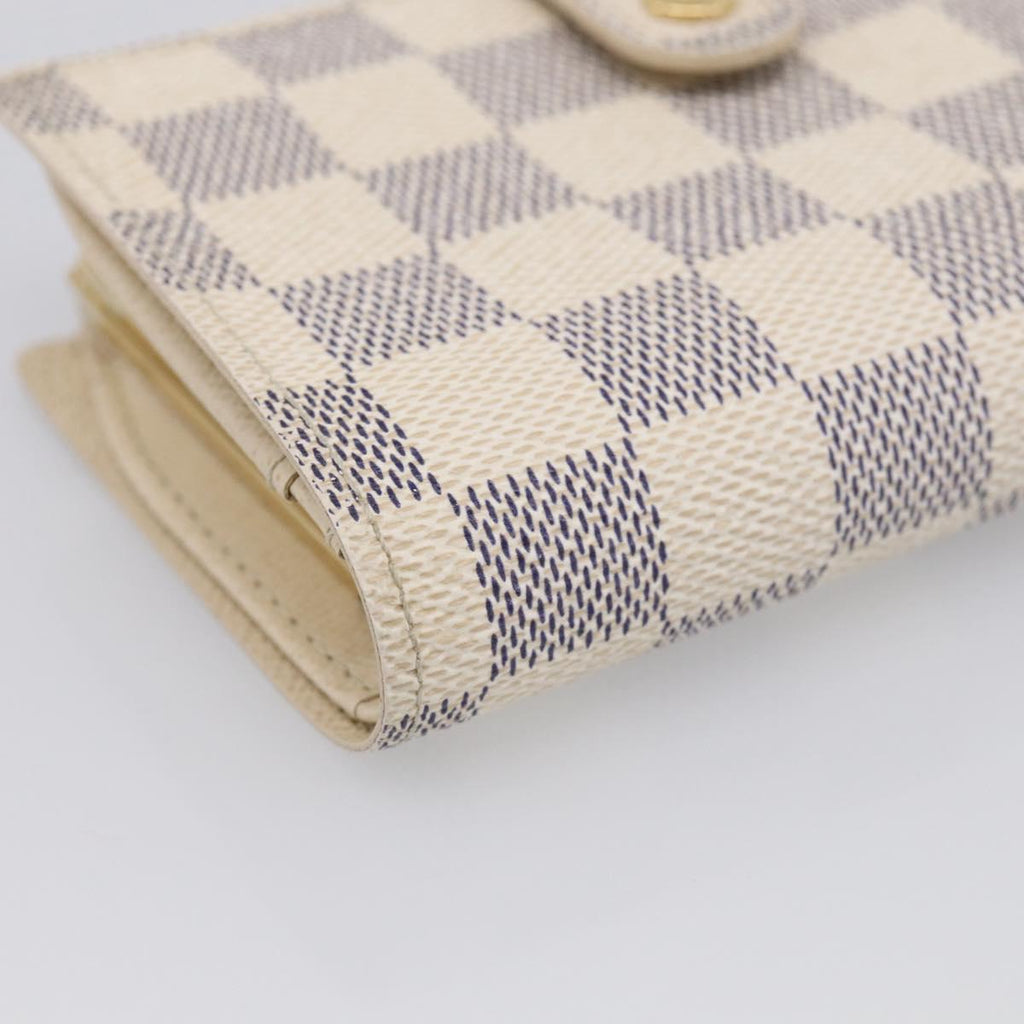 LOUIS VUITTON Damier Azur Portefeuille Viennois Wallet N61676 LV Auth 211256V