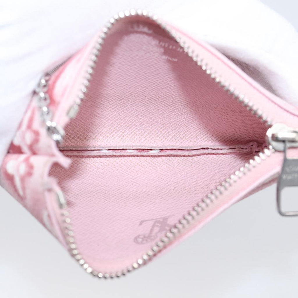 LOUIS VUITTON Monogram Ice Cubes Pochette Cles XS Purse Pink M28665 Auth 211259V