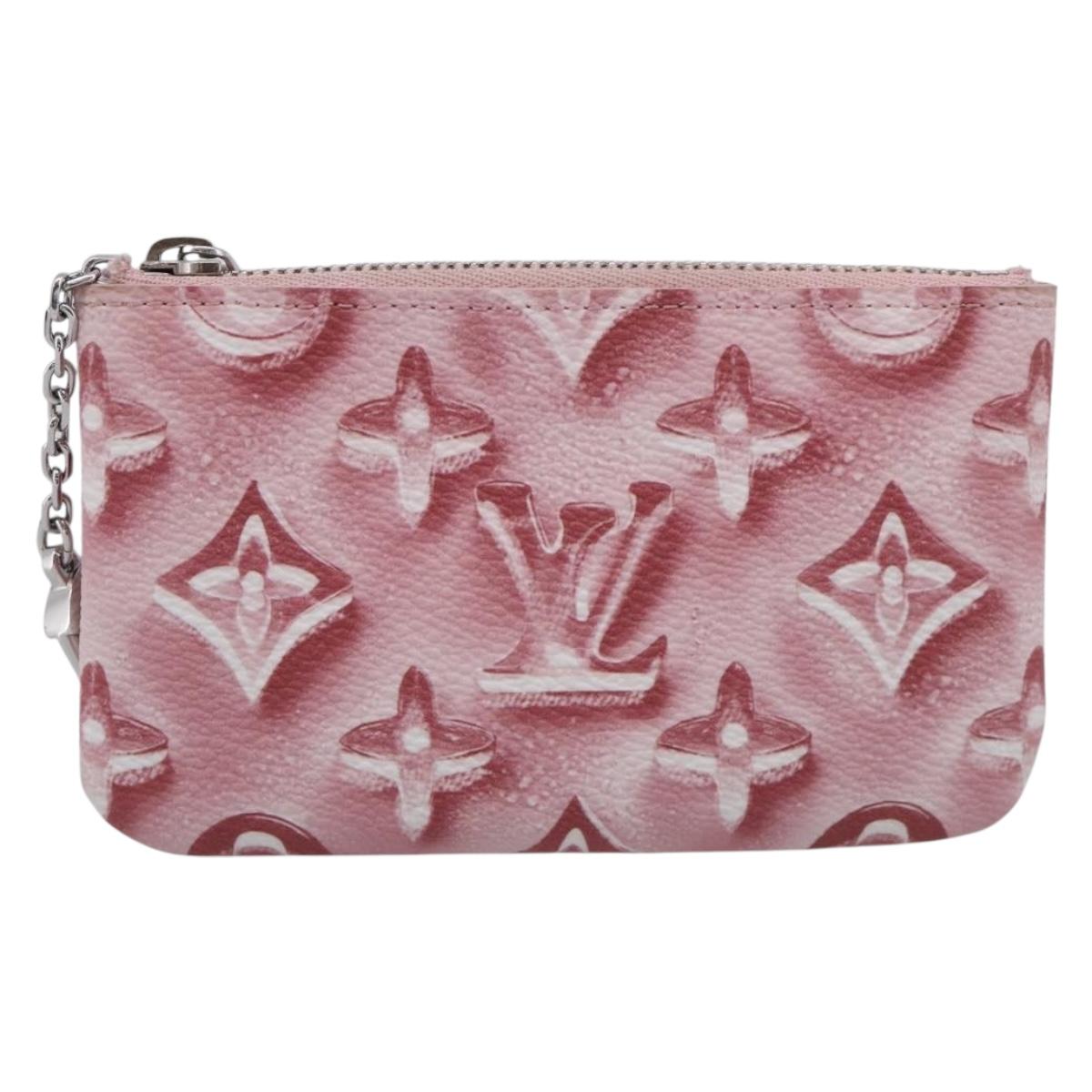 LOUIS VUITTON Monogram Ice Cubes Pochette Cles XS Purse Pink M28665 Auth 211259V
