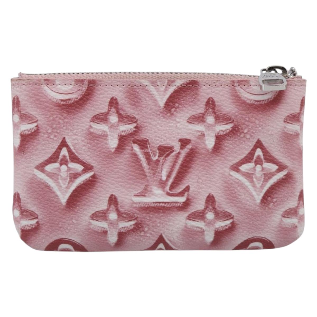 LOUIS VUITTON Monogram Ice Cubes Pochette Cles XS Purse Pink M28665 Auth 211259V