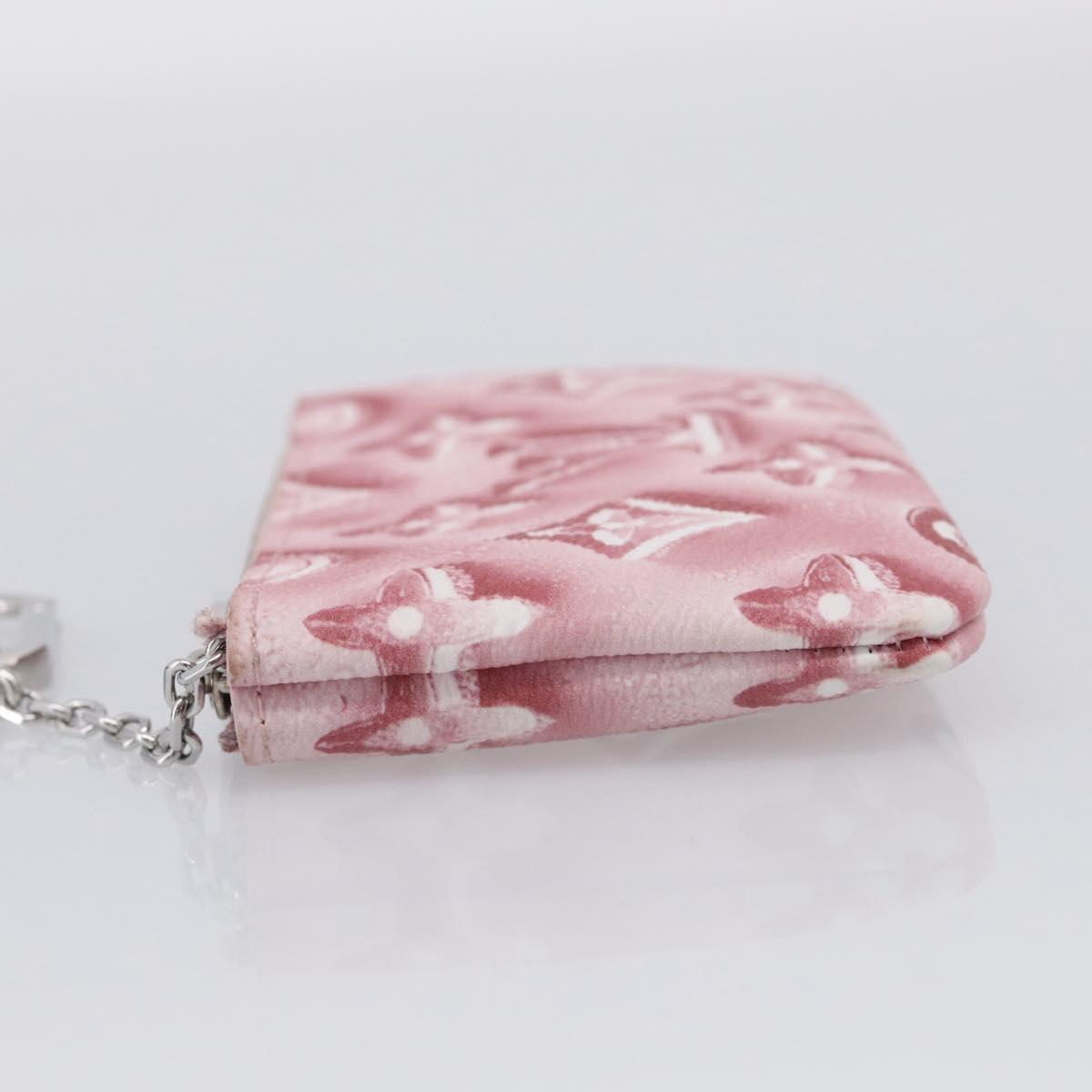LOUIS VUITTON Monogram Ice Cubes Pochette Cles XS Purse Pink M28665 Auth 211259V