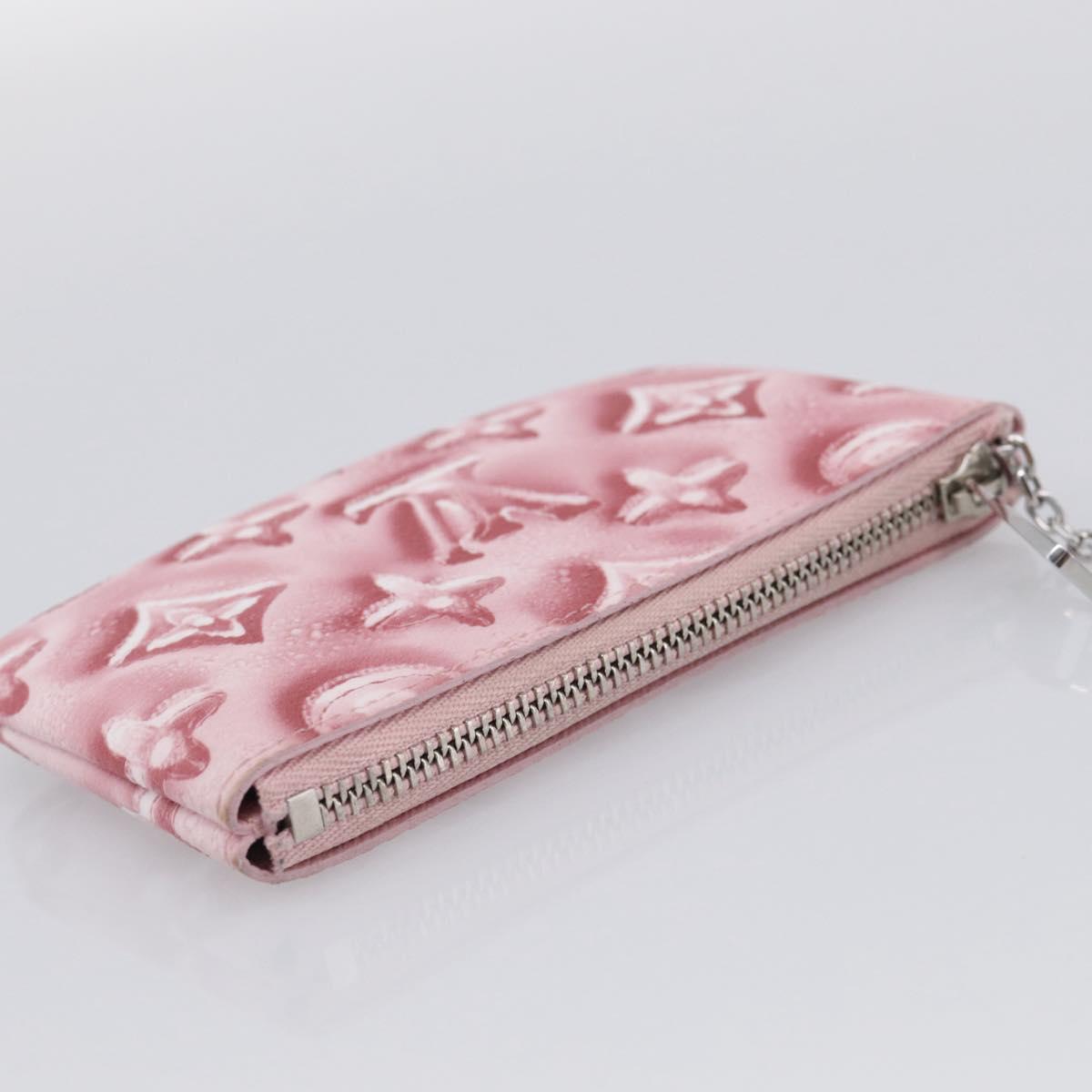 LOUIS VUITTON Monogram Ice Cubes Pochette Cles XS Purse Pink M28665 Auth 211259V