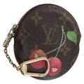 LOUIS VUITTON Monogram Cherry Porte Monnaie Ron Coin Purse M95043 Auth 211278A