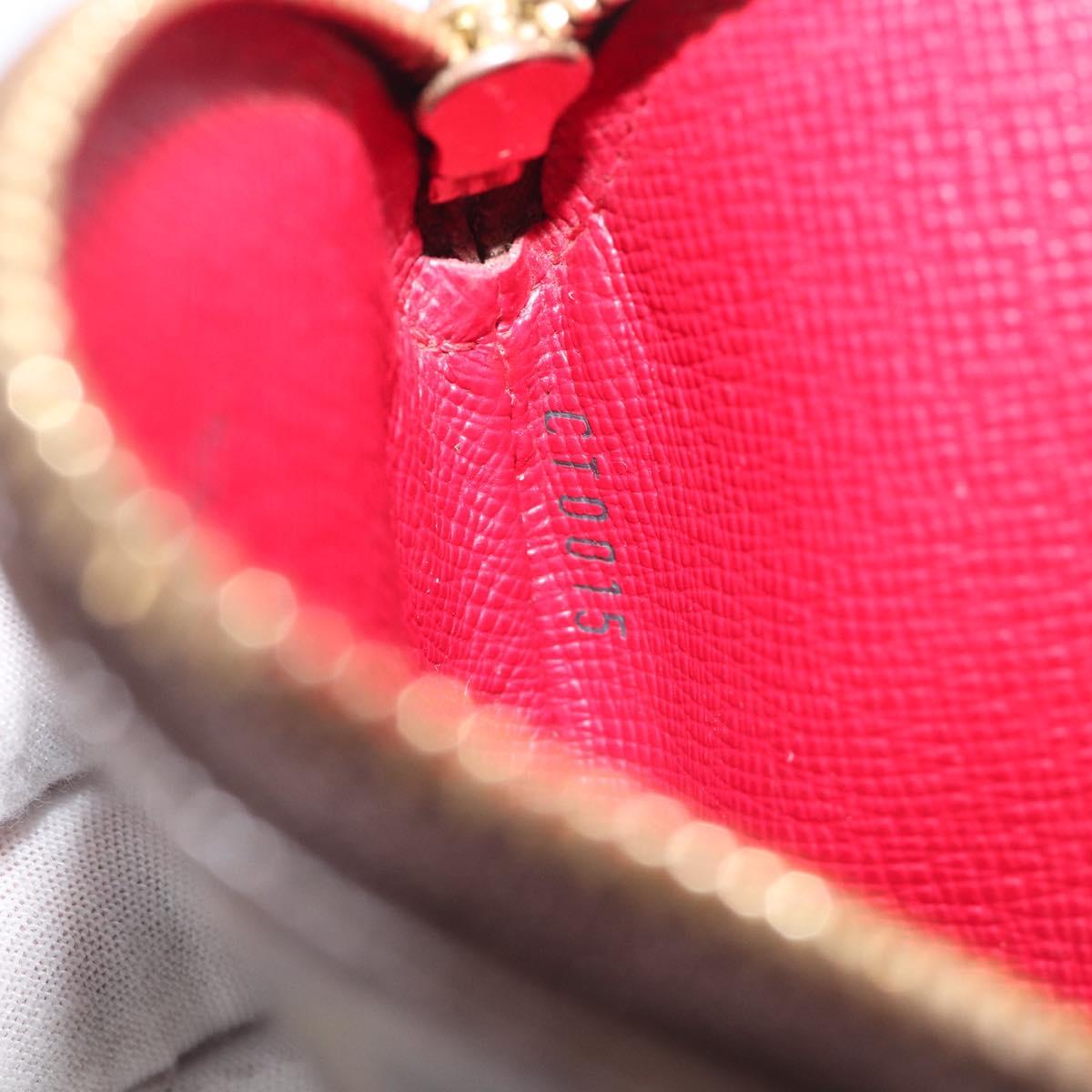 LOUIS VUITTON Monogram Cherry Porte Monnaie Ron Coin Purse M95043 Auth 211278A