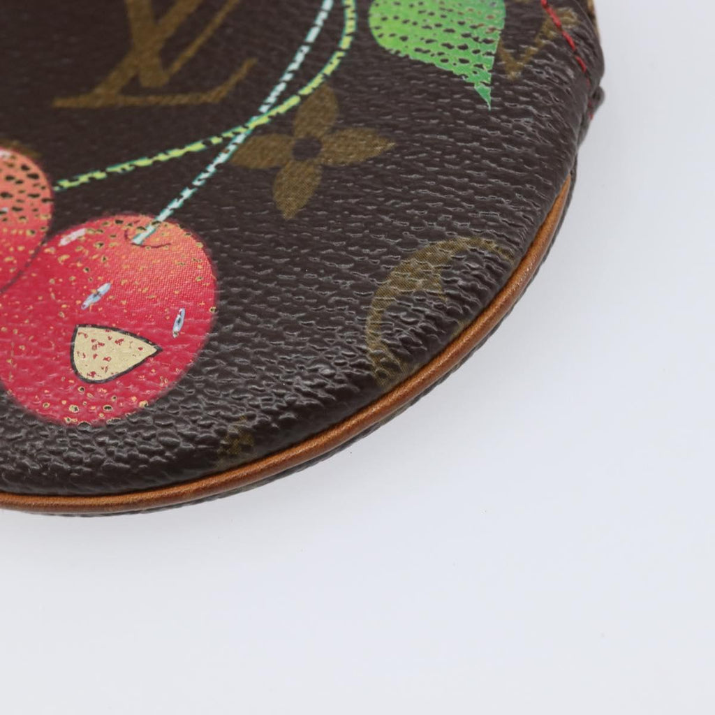 LOUIS VUITTON Monogram Cherry Porte Monnaie Ron Coin Purse M95043 Auth 211278A