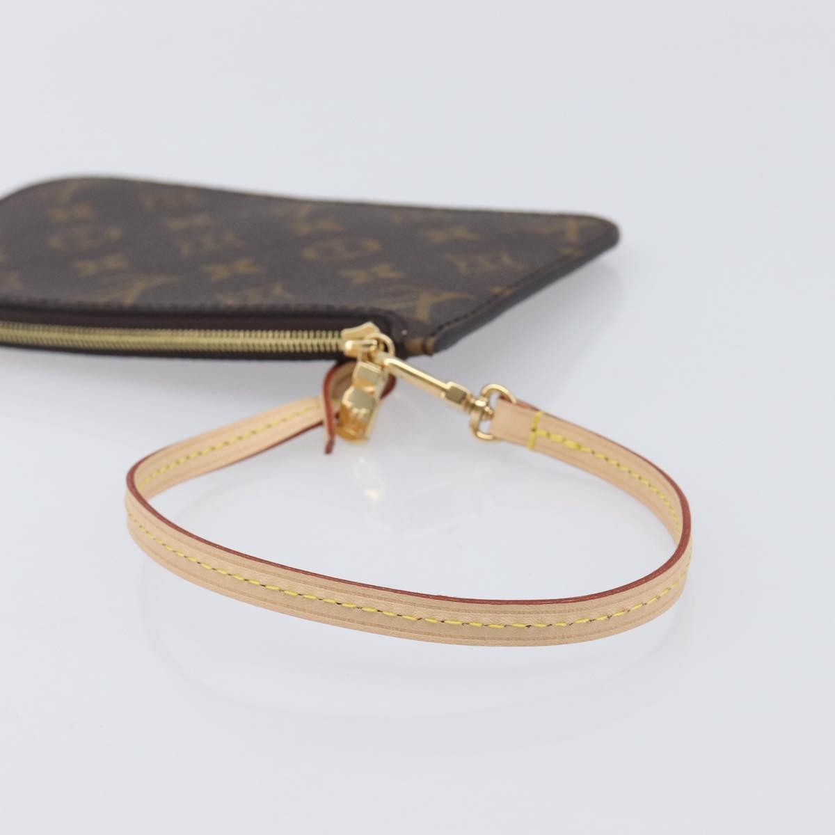 LOUIS VUITTON Monogram Neverfull PM Pouch LV Auth 211502V