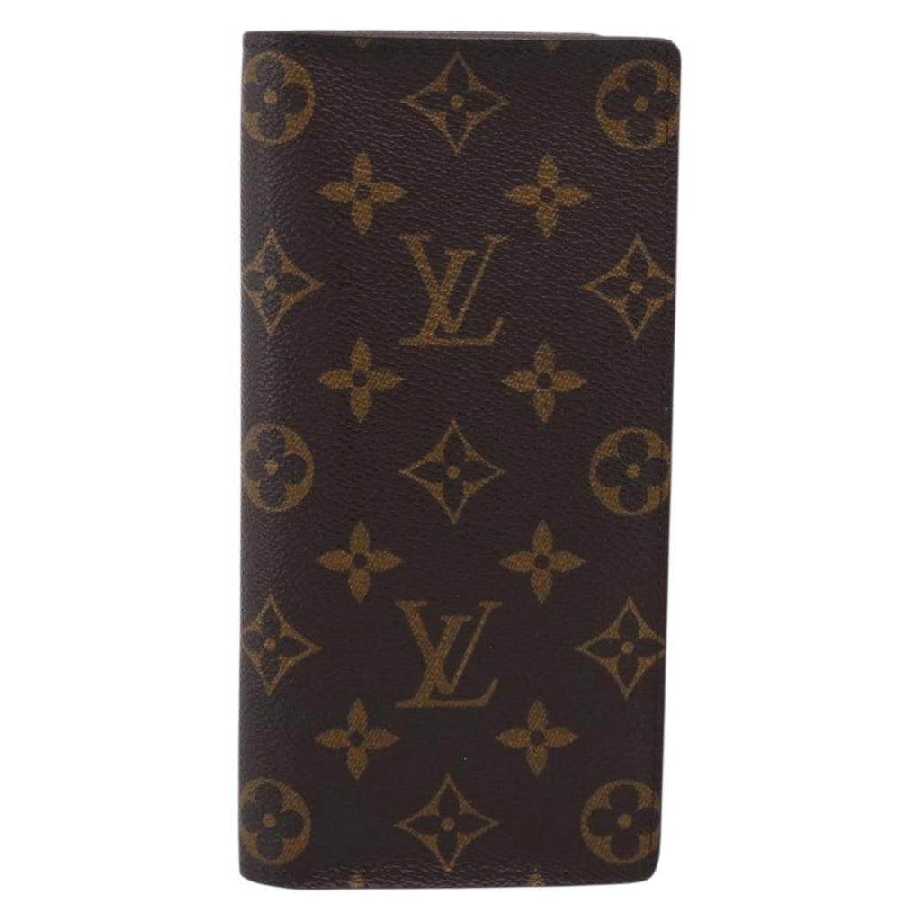LOUIS VUITTON Monogram Portefeuille Brazza Long Wallet M66540 LV Auth 211505A