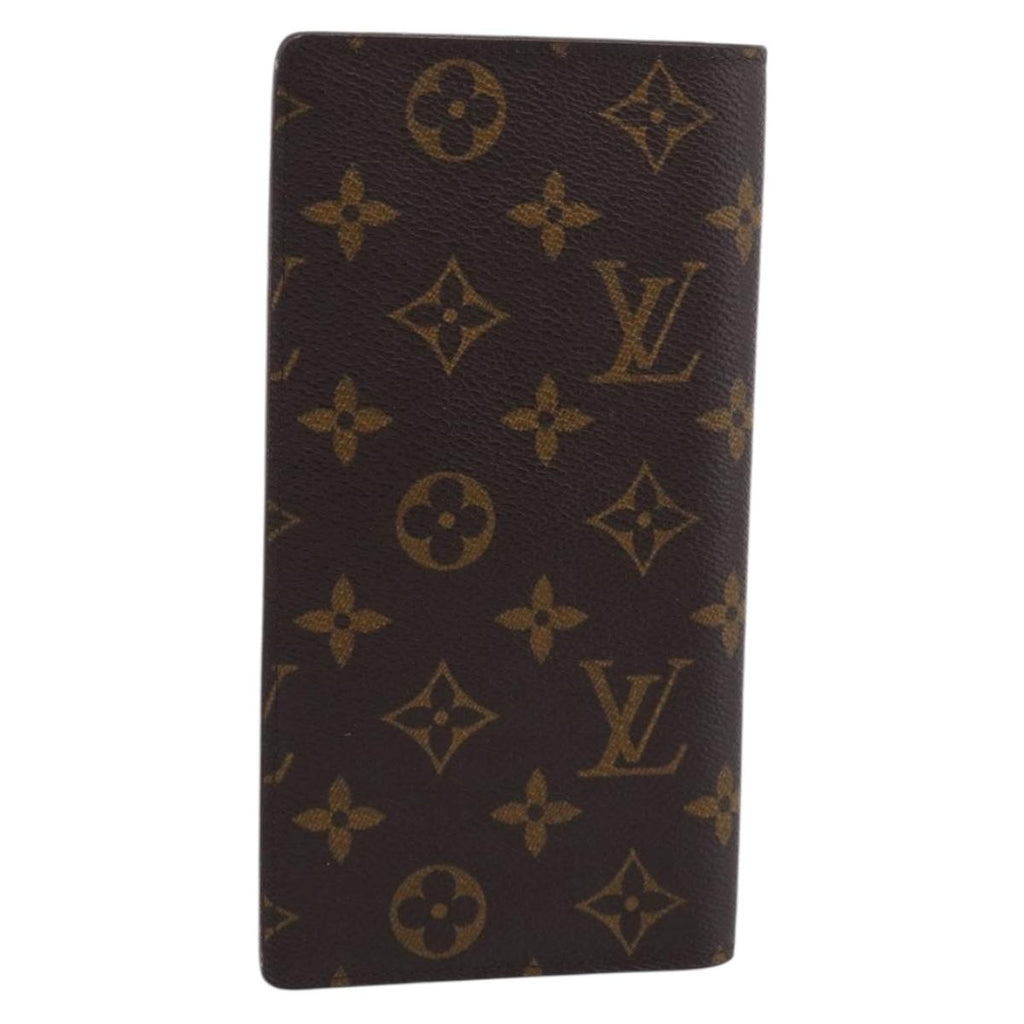 LOUIS VUITTON Monogram Portefeuille Brazza Long Wallet M66540 LV Auth 211505A