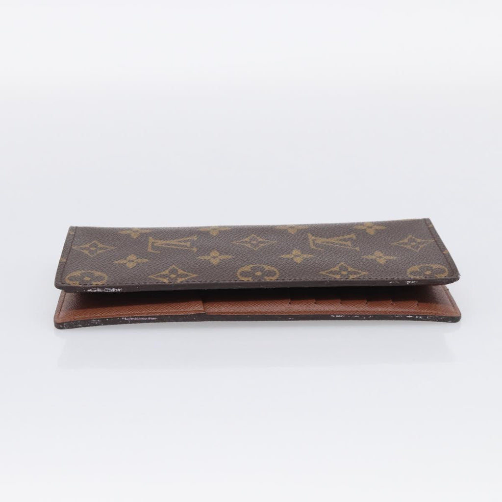 LOUIS VUITTON Monogram Portefeuille Brazza Long Wallet M66540 LV Auth 211505A
