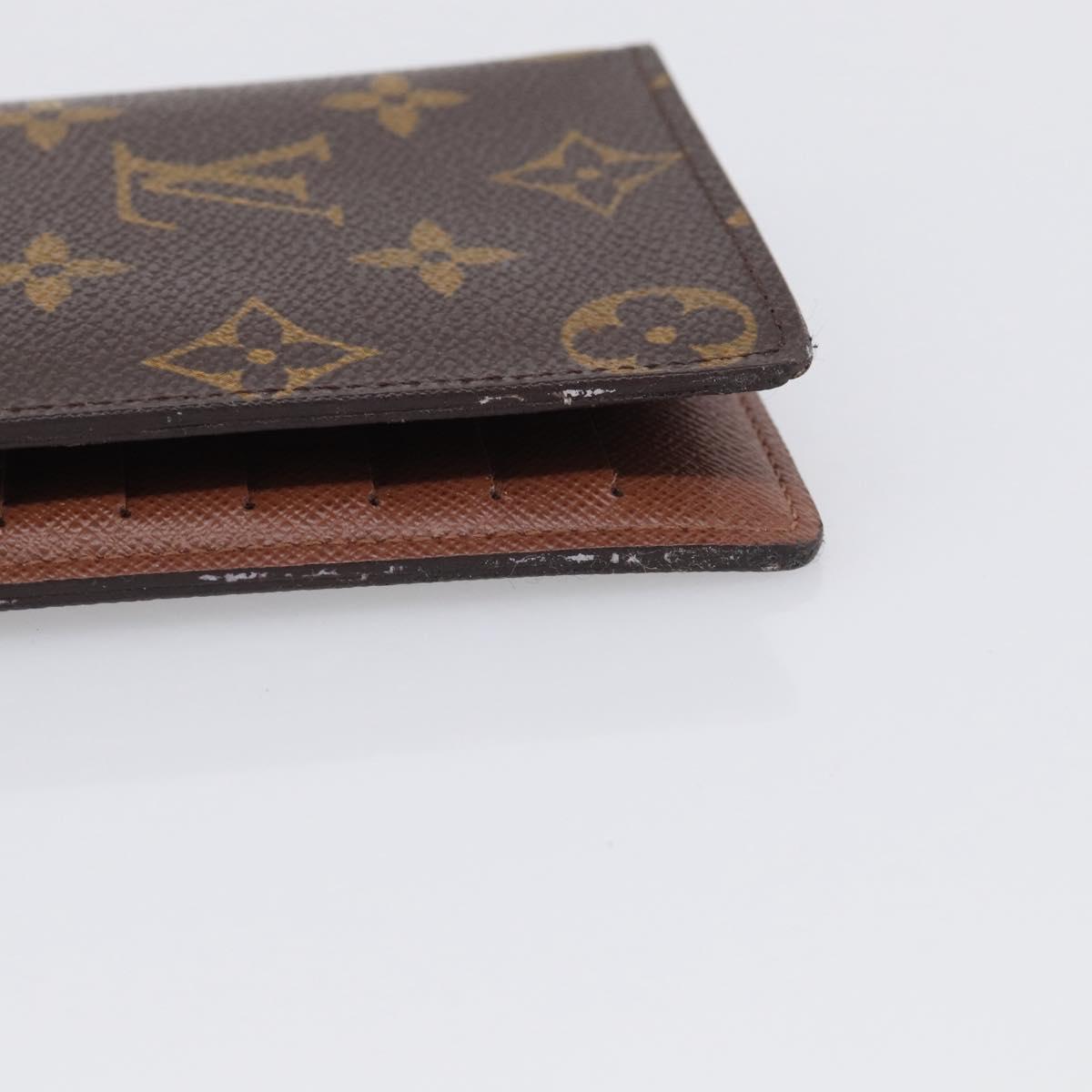 LOUIS VUITTON Monogram Portefeuille Brazza Long Wallet M66540 LV Auth 211505A
