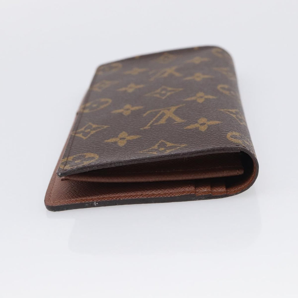 LOUIS VUITTON Monogram Portefeuille Brazza Long Wallet M66540 LV Auth 211505A