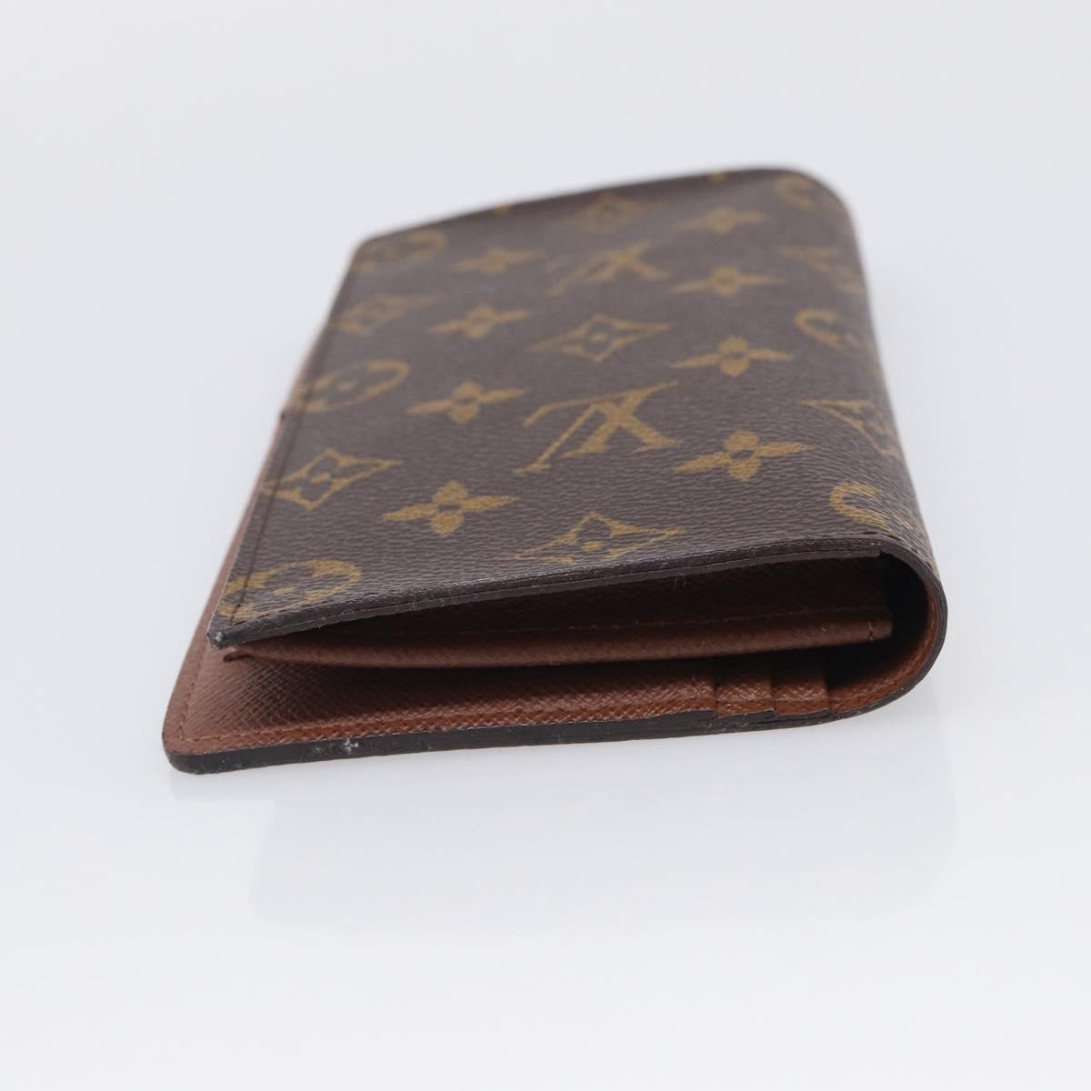LOUIS VUITTON Monogram Portefeuille Brazza Long Wallet M66540 LV Auth 211505A