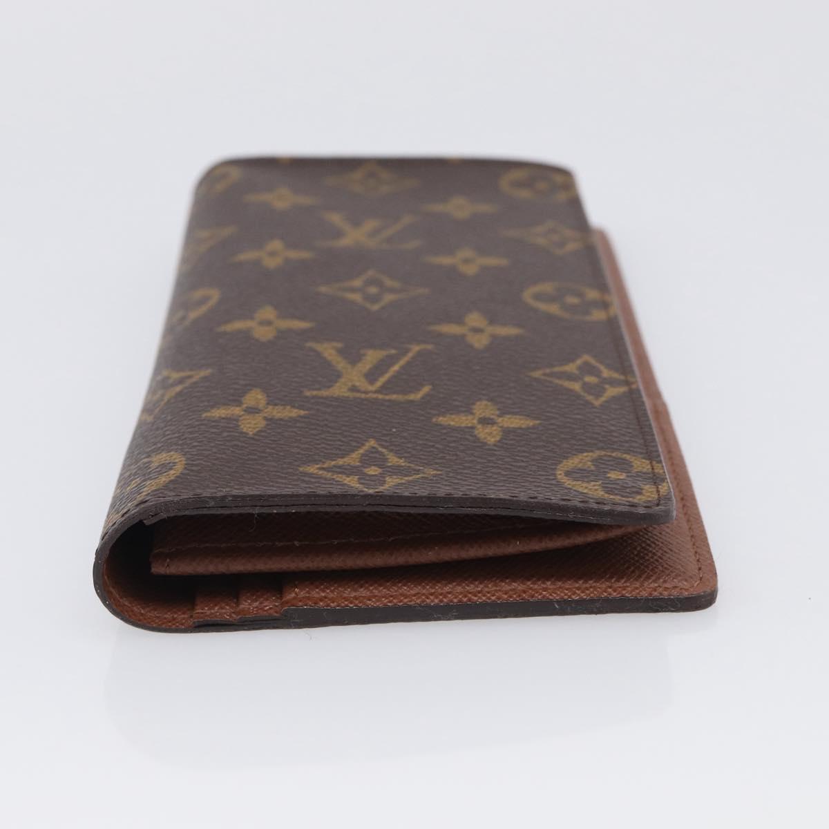LOUIS VUITTON Monogram Portefeuille Brazza Long Wallet M66540 LV Auth 211505A