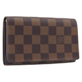 LOUIS VUITTON Damier Ebene Portefeuille Tresor Wallet N61736 LV Auth 211506V