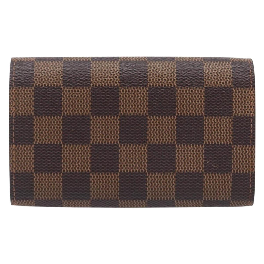 LOUIS VUITTON Damier Ebene Portefeuille Tresor Wallet N61736 LV Auth 211506V