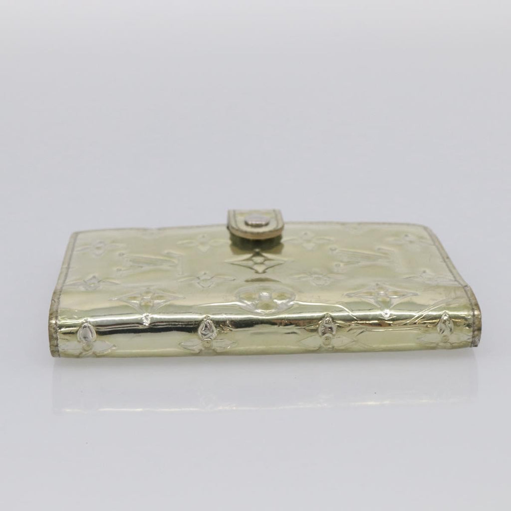 LOUIS VUITTON Monogram Miroir Agenda PM Day Cover Argent R20963 LV Auth 211509A