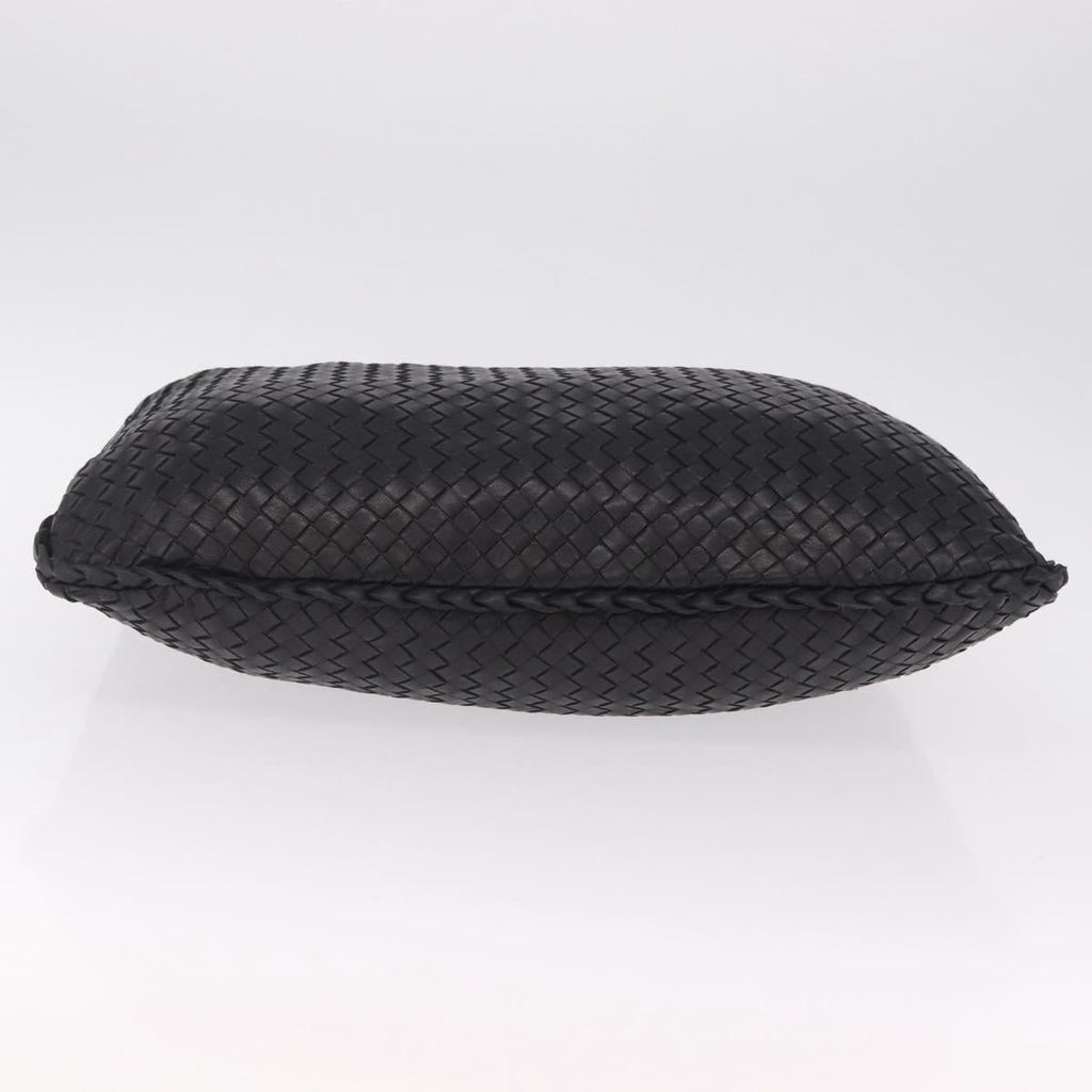 Bottega Veneta INTRECCIATO Hobo Bag Leather outlet Black 115654 Auth 211810M